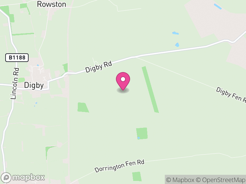 Map of Digby, North Kesteven