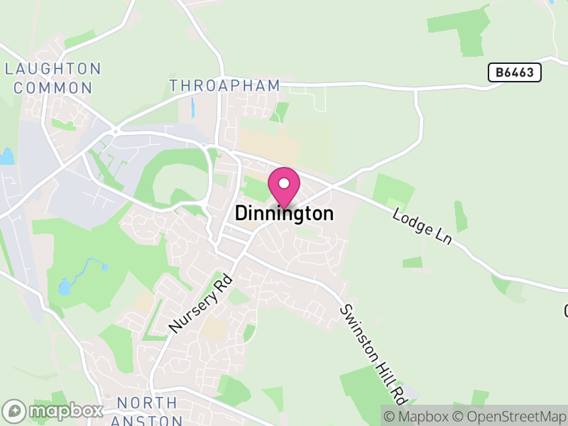 Map of Dinnington St. John's, Rotherham