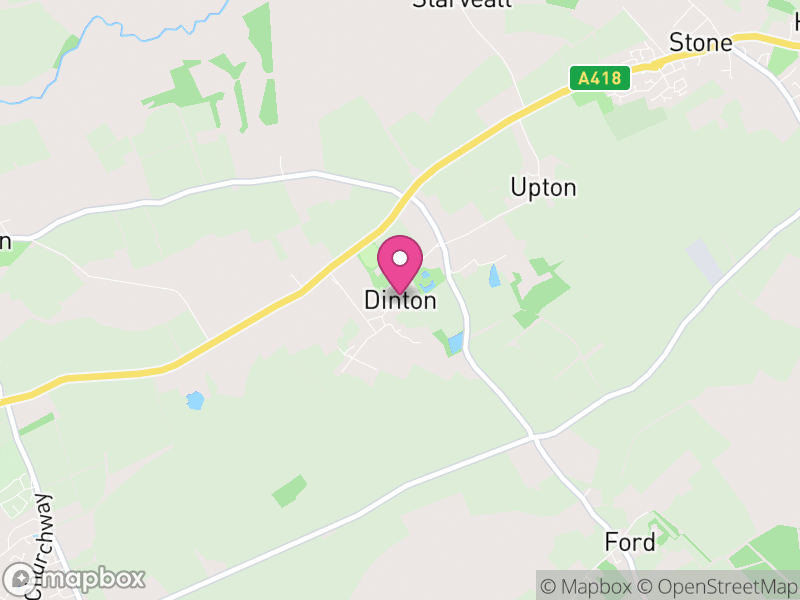Map of Dinton-with-Ford and Upton, Buckinghamshire