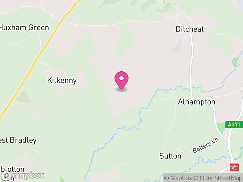 Map of Ditcheat, Somerset