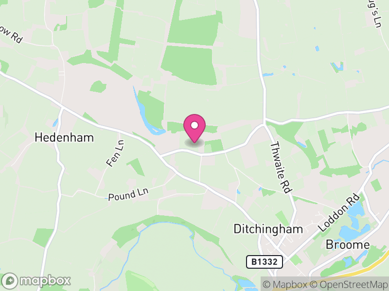 Map of Ditchingham, South Norfolk