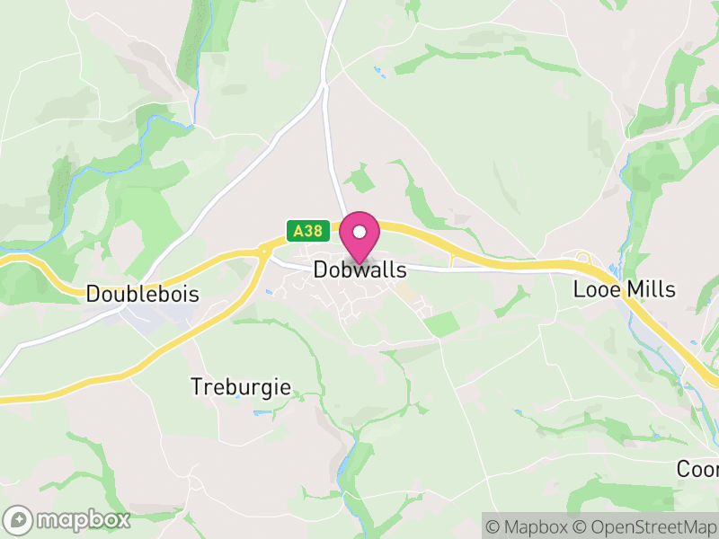 Map of Dobwalls, Cornwall