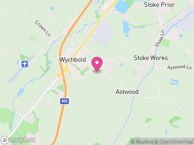 Map of Dodderhill, Wychavon