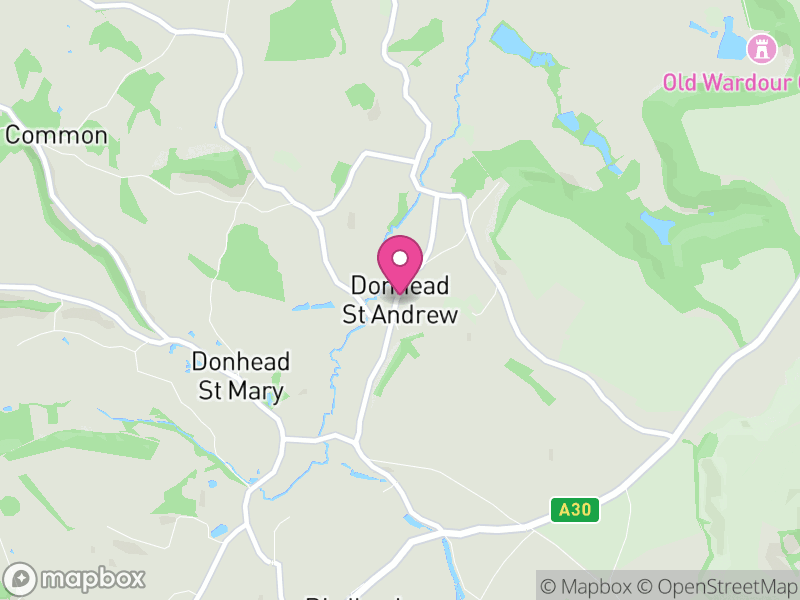 Map of Donhead St. Andrew, Wiltshire