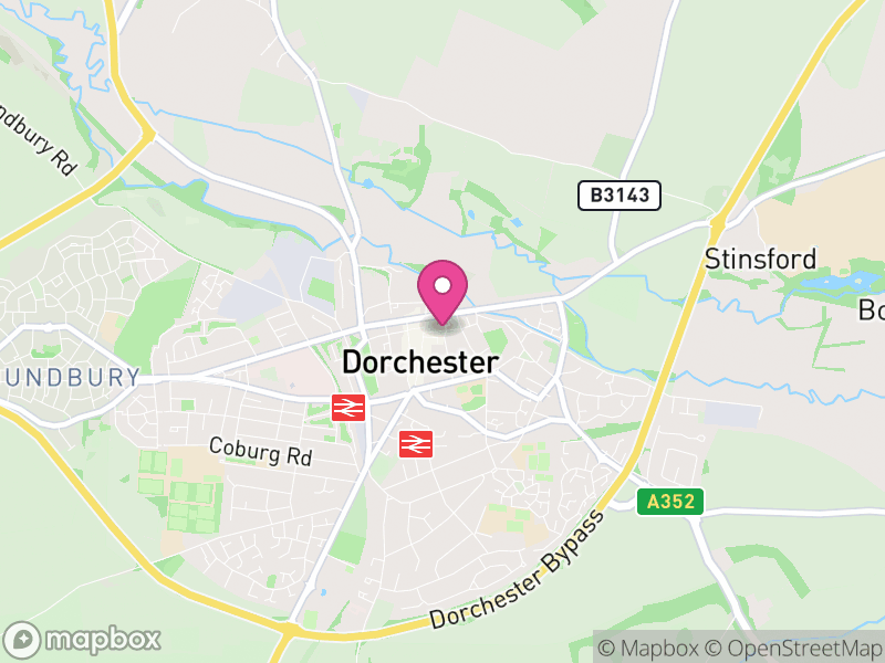 Map of Dorchester, Dorset