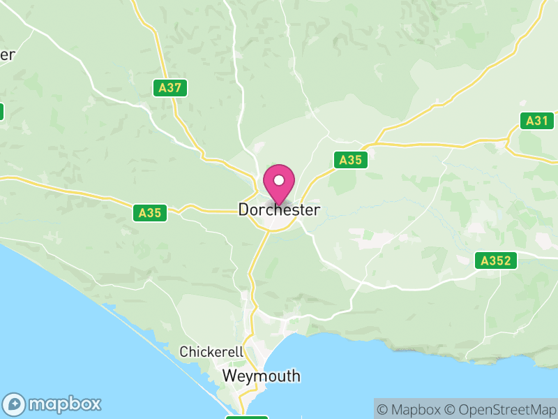 Map of Dorset, England