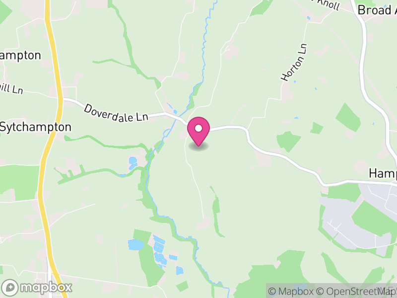 Map of Doverdale, Wychavon