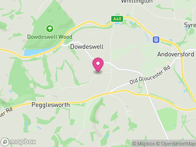 Map of Dowdeswell, Cotswold
