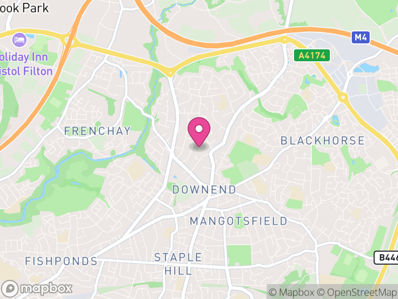 Map of Downend and Bromley Heath, South Gloucestershire