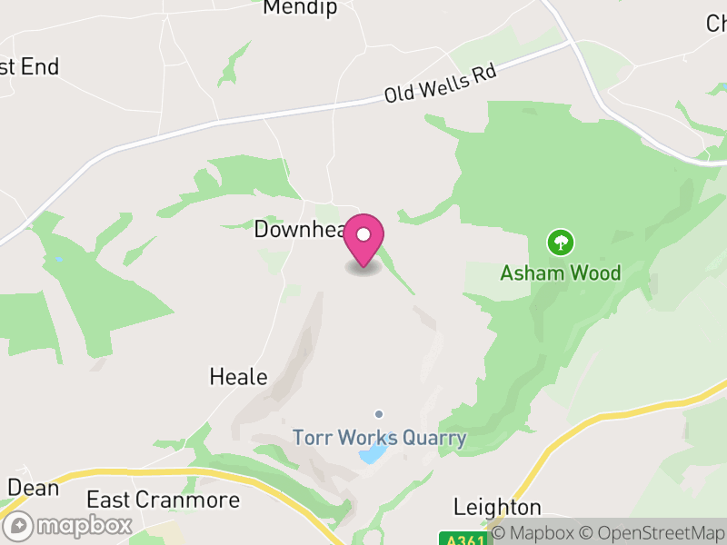 Map of Downhead, Somerset