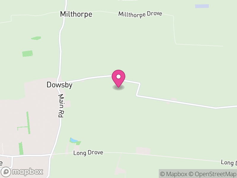 Map of Dowsby, South Kesteven