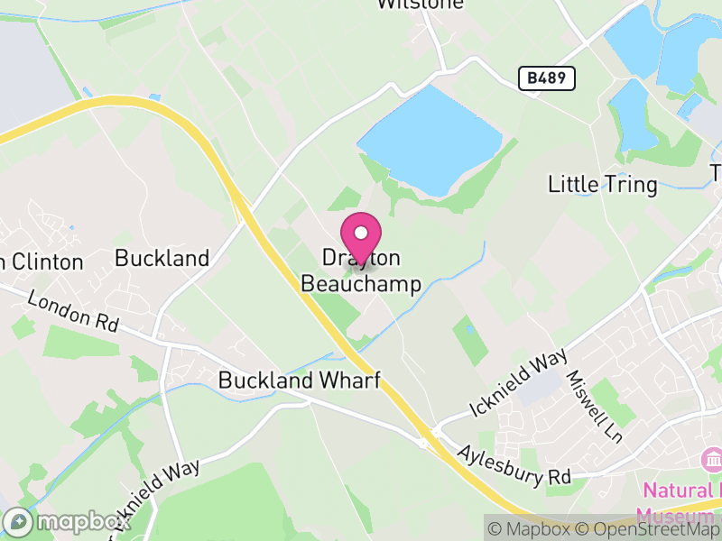 Map of Drayton Beauchamp, Buckinghamshire
