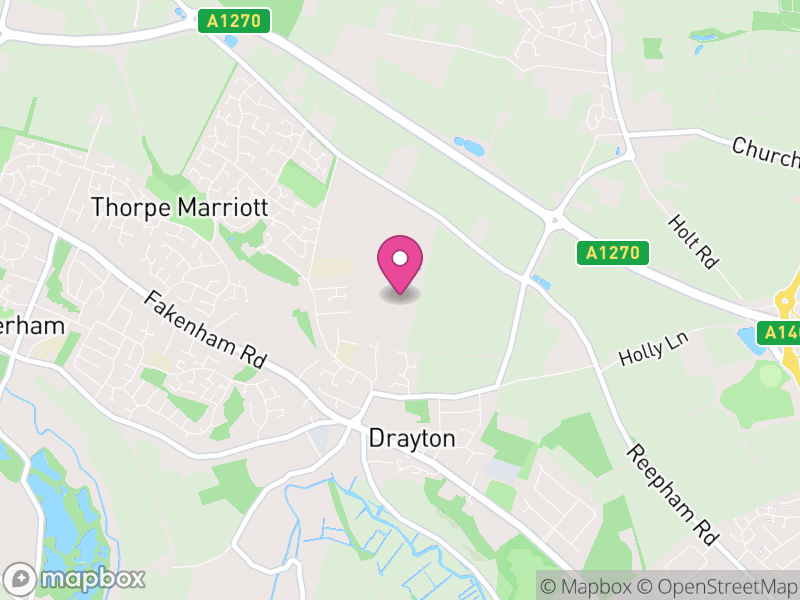 Map of Drayton, Broadland