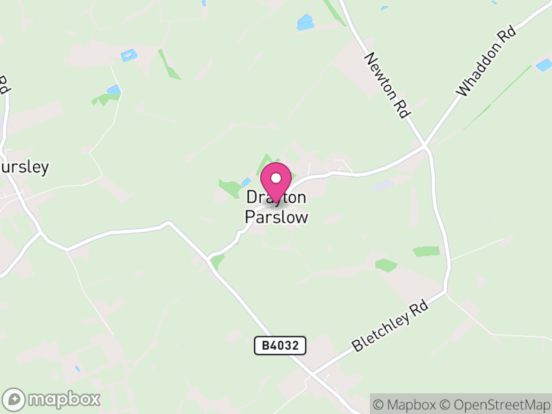 Map of Drayton Parslow, Buckinghamshire