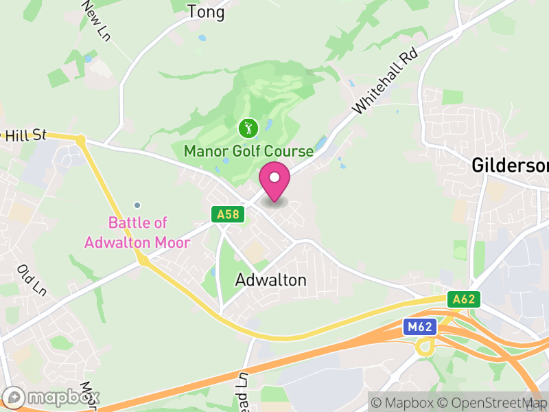 Map of Drighlington, Leeds