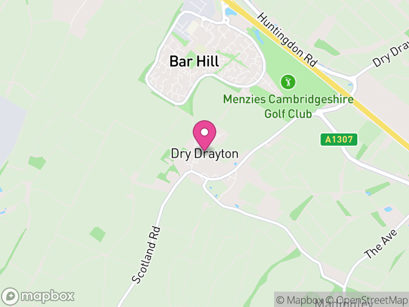 Map of Dry Drayton, South Cambridgeshire