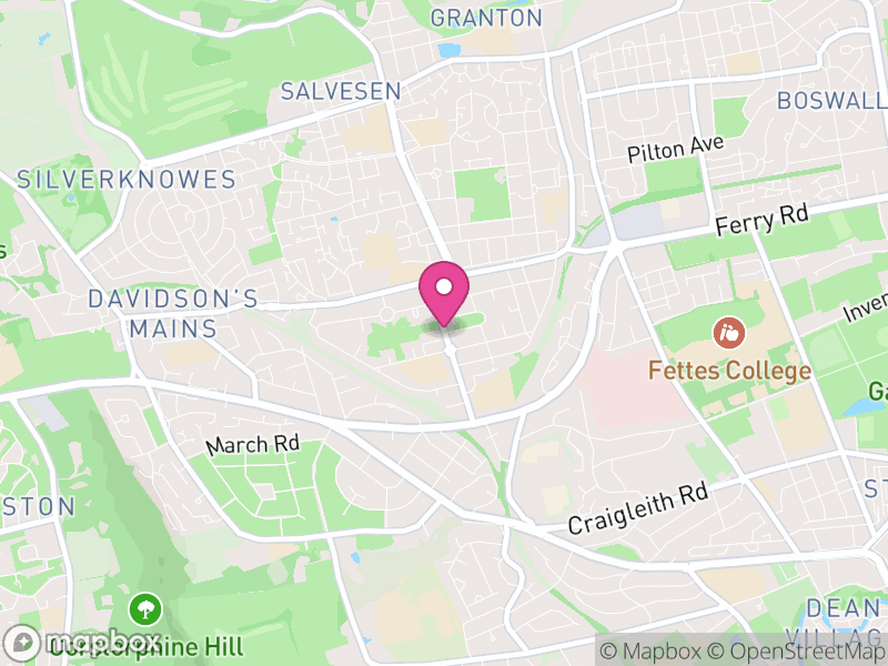 Map of Drylaw/Telford, Edinburgh