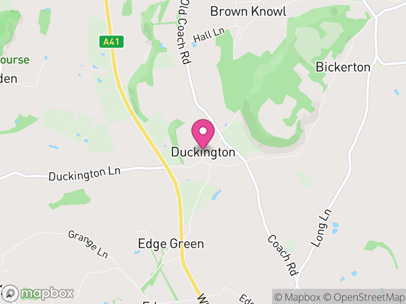 Map of Duckington, Cheshire West and Chester