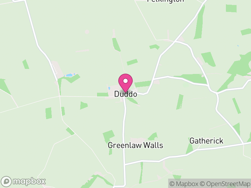 Map of Duddo, Northumberland