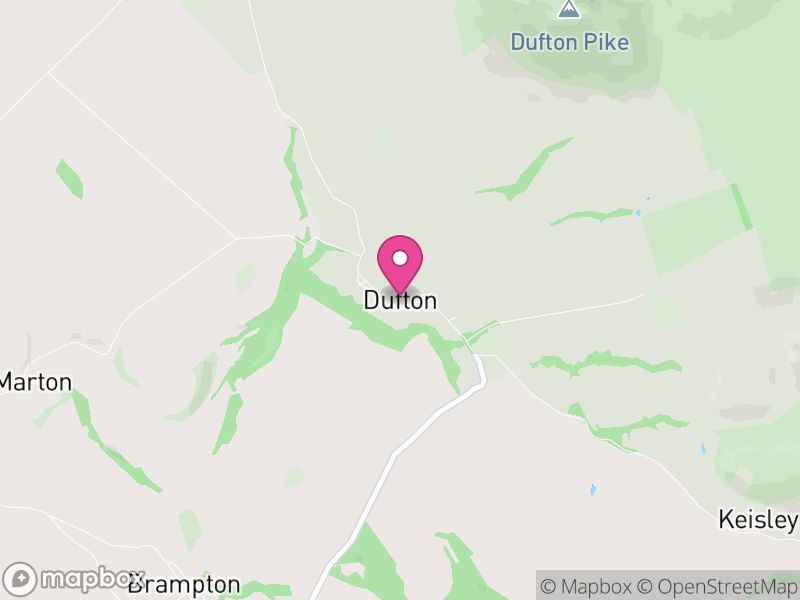 Map of Dufton, Westmorland and Furness