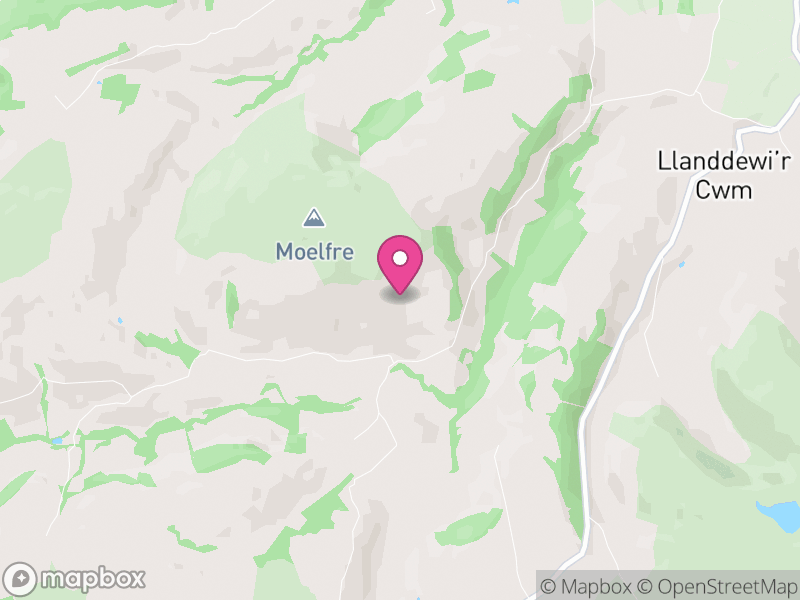 Map of Duhonw, Powys