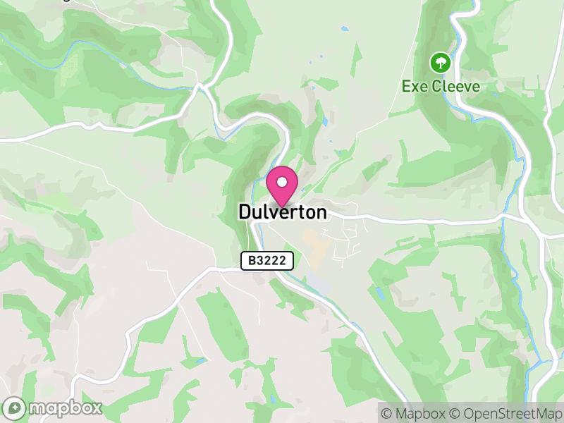 Map of Dulverton, Somerset