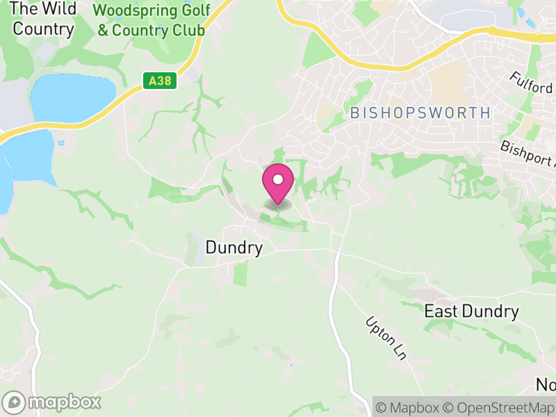 Map of Dundry, North Somerset