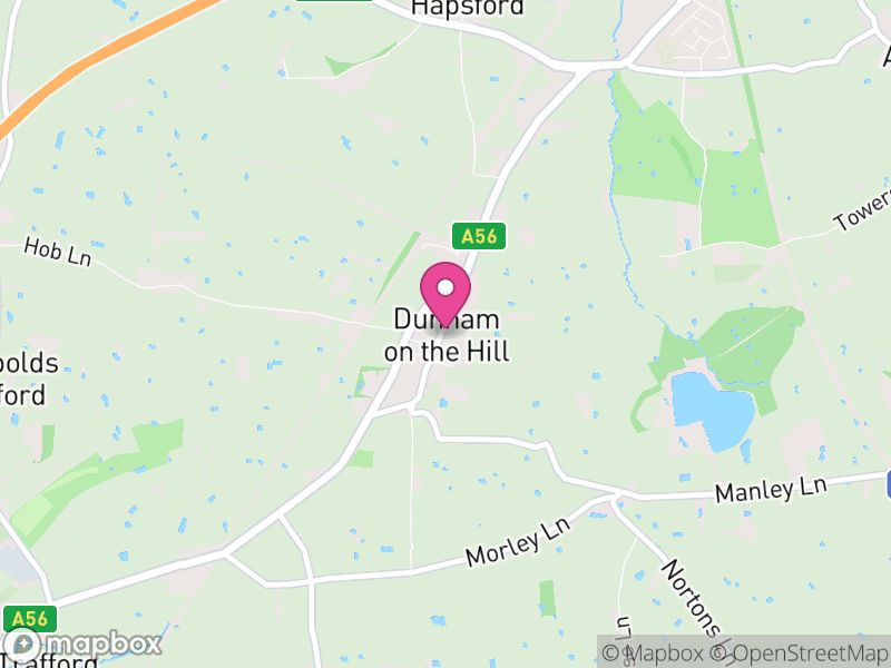 Map of Dunham-on-the-Hill and Hapsford, Cheshire West and Chester