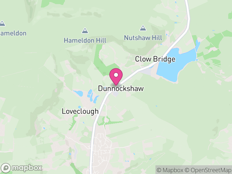 Map of Dunnockshaw, Burnley