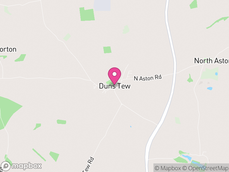 Map of Duns Tew, Cherwell