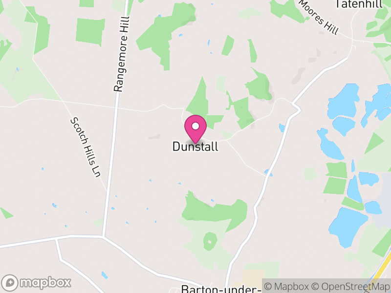Map of Dunstall, East Staffordshire
