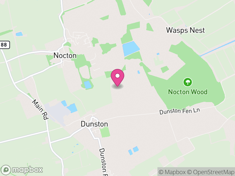 Map of Dunston, North Kesteven