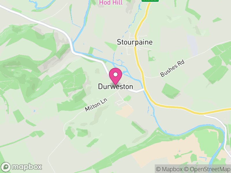 Map of Durweston, Dorset