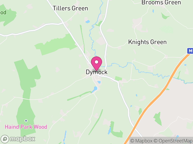 Map of Dymock, Forest of Dean