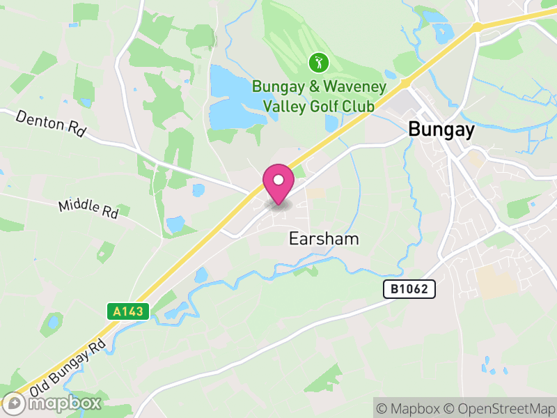 Map of Earsham, South Norfolk