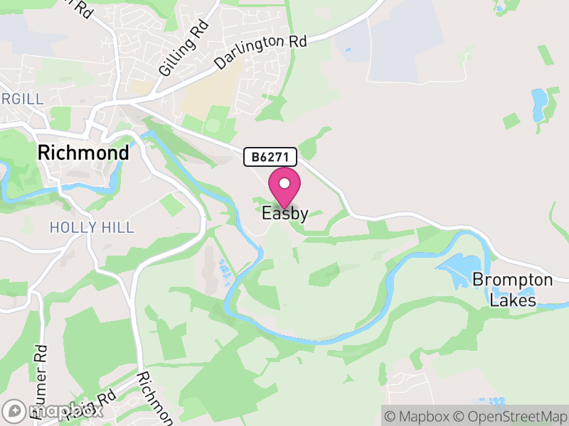 Map of Easby, North Yorkshire