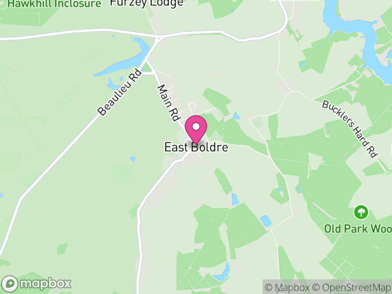 Map of East Boldre, New Forest