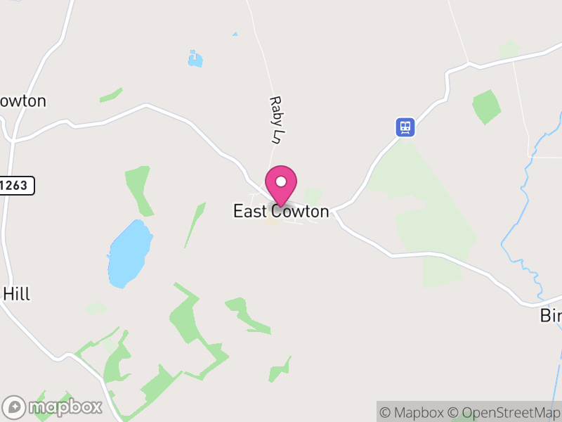 Map of East Cowton, North Yorkshire