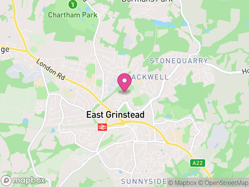 Map of East Grinstead, Mid Sussex