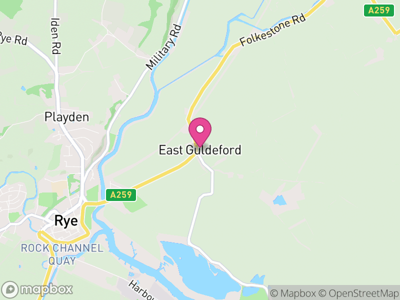 Map of East Guldeford, Rother