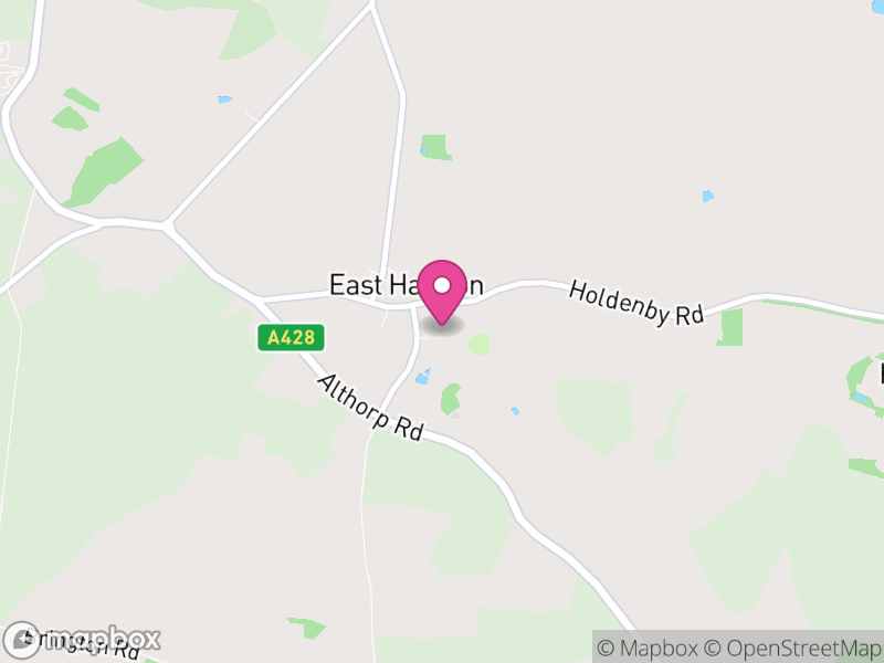 Map of East Haddon, West Northamptonshire