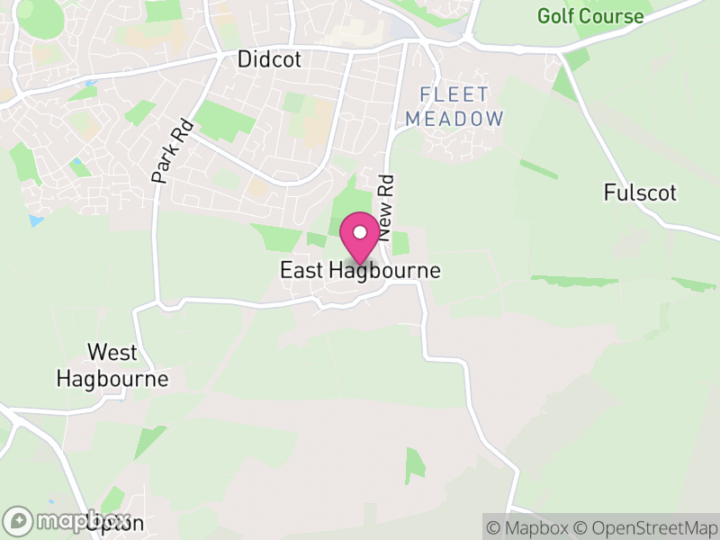 Map of East Hagbourne, South Oxfordshire