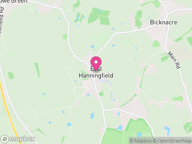 Map of East Hanningfield, Chelmsford