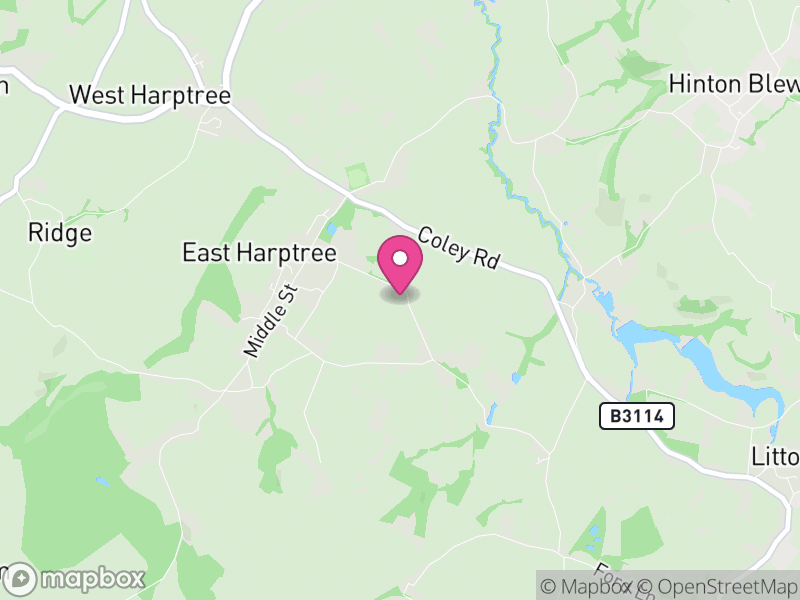 Map of East Harptree, Bath and North East Somerset