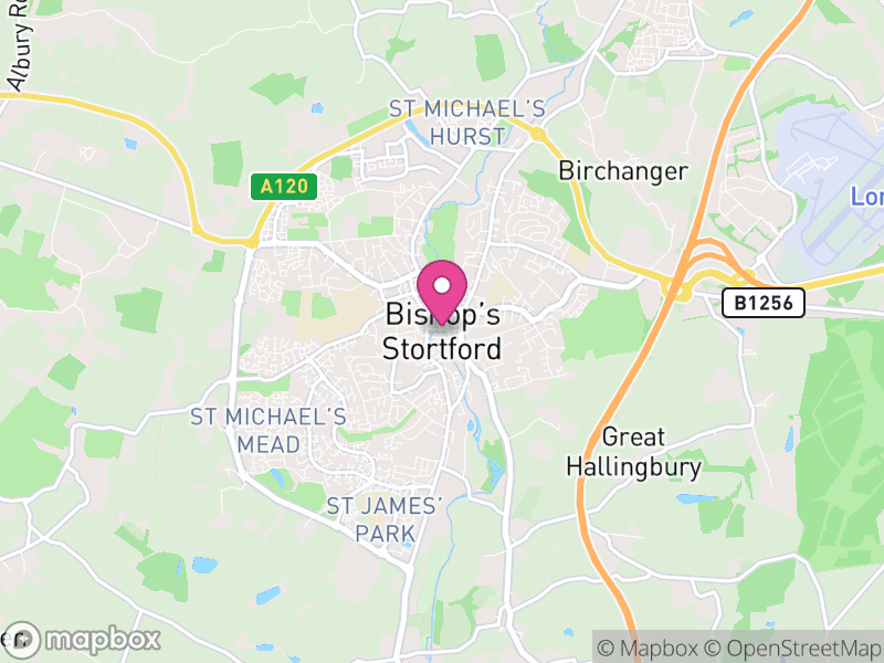 Map of East Hertfordshire, Hertfordshire