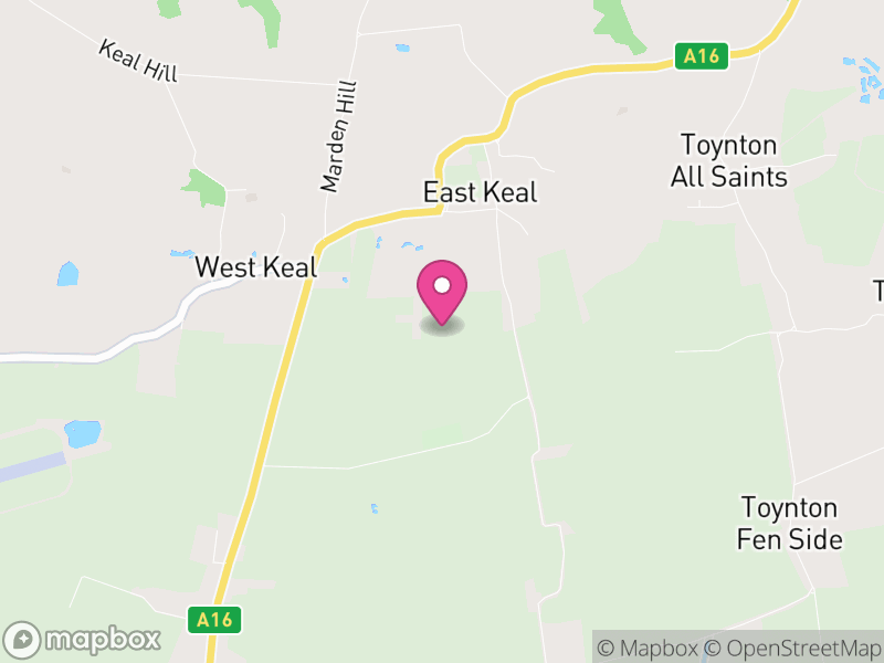 Map of East Keal, East Lindsey