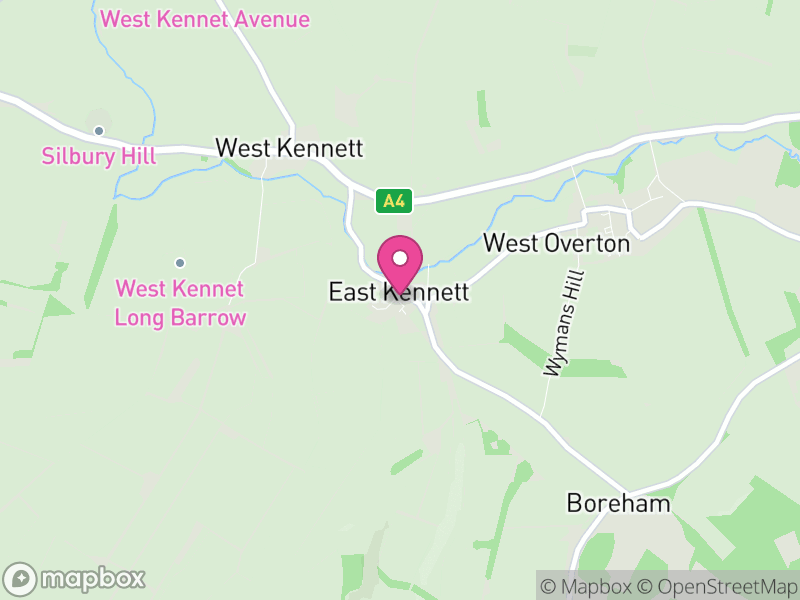 Map of East Kennett, Wiltshire
