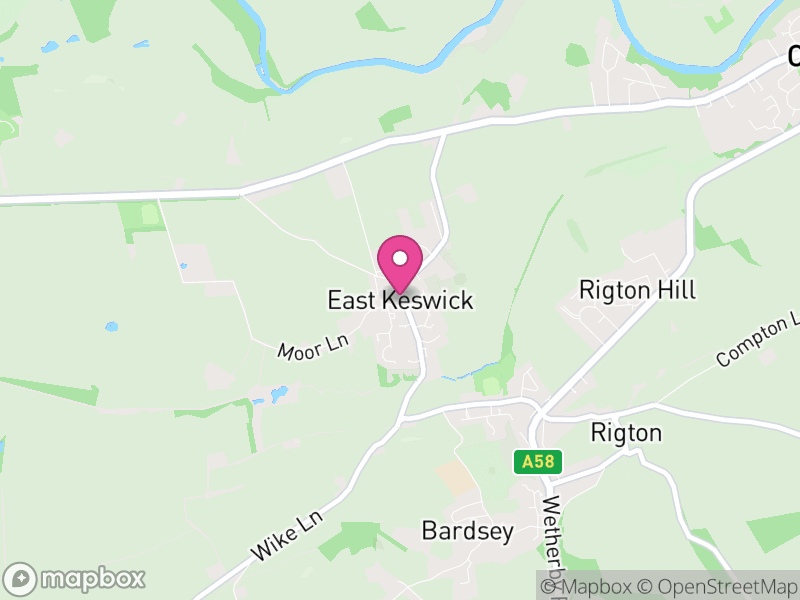 Map of East Keswick, Leeds