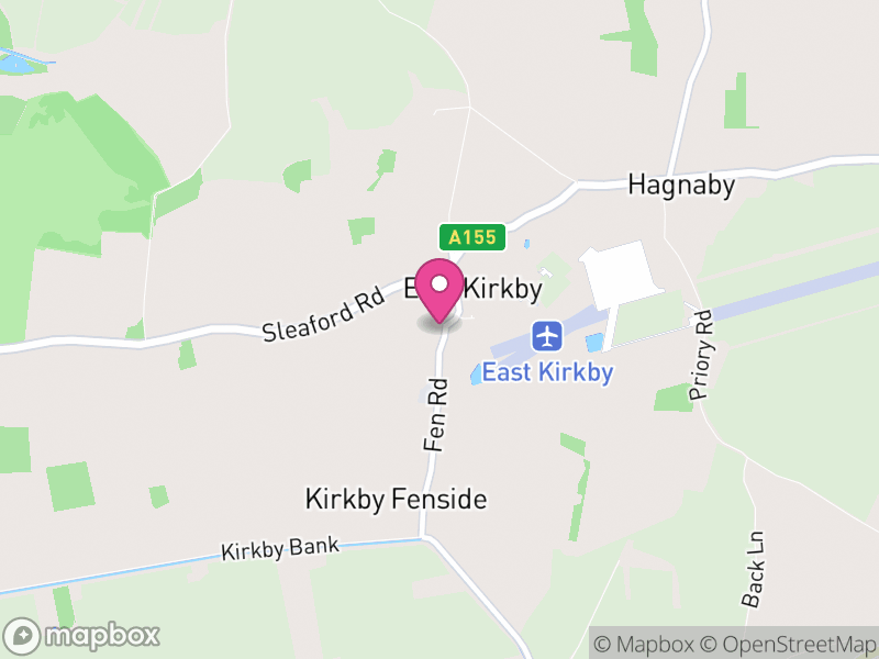 Map of East Kirkby, East Lindsey