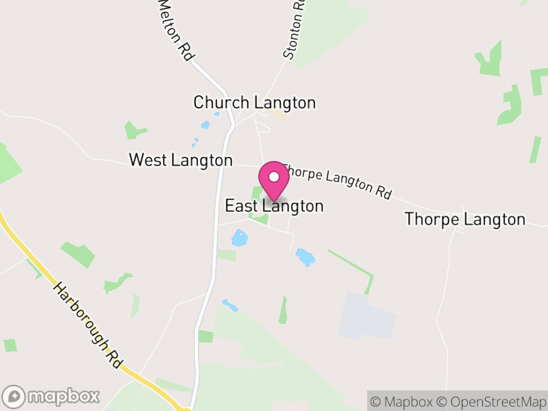 Map of East Langton, Harborough